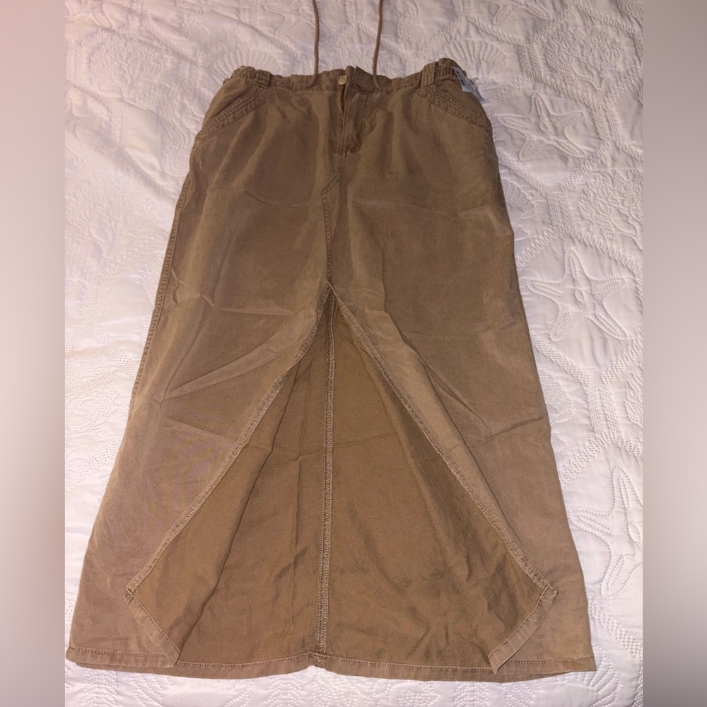 Tan Maxi Skirt